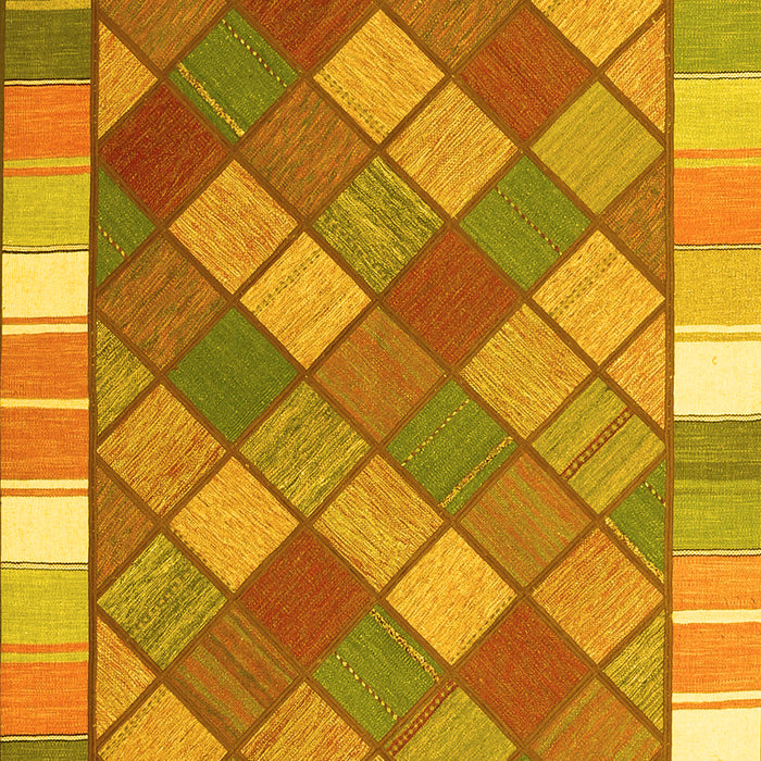 Southwestern Yellow Country Rug, con2639yw