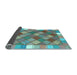 Sideview of Southwestern Light Blue Country Rug, con2639lblu