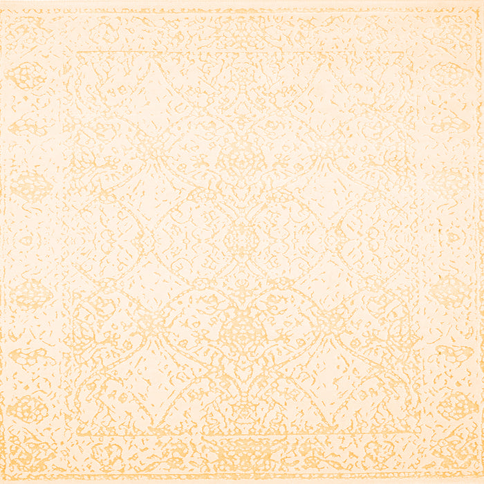 Serging Thickness of Solid Orange Modern Rug, con263org