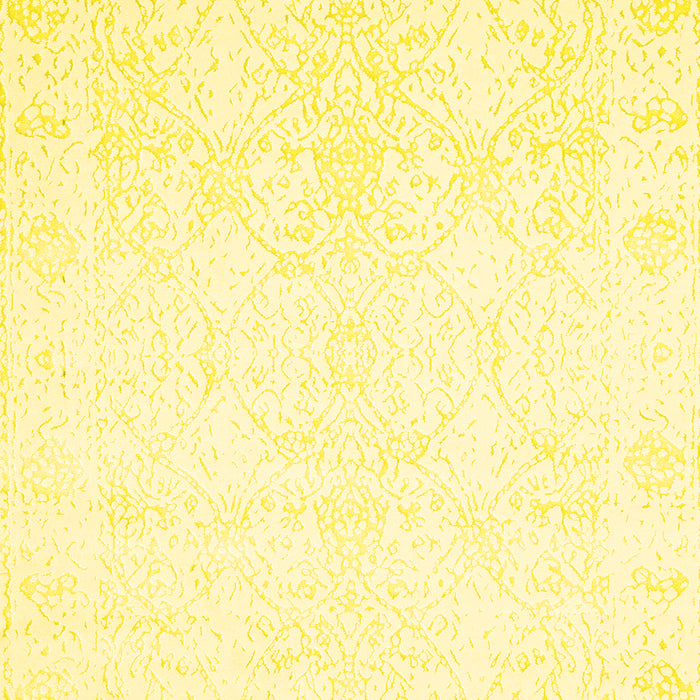 Machine Washable Solid Yellow Modern Rug, wshcon263yw