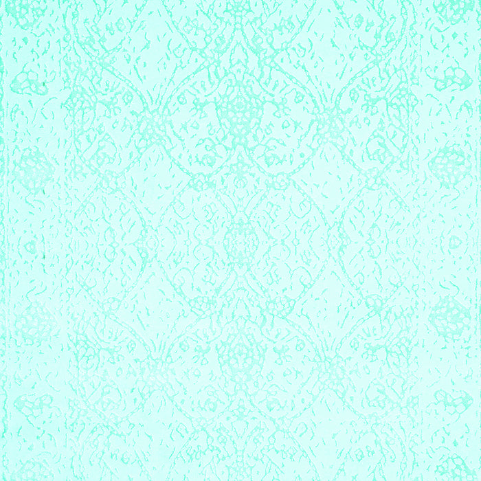 Machine Washable Solid Turquoise Modern Area Rugs, wshcon263turq