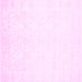 Square Machine Washable Solid Pink Modern Rug, wshcon263pnk