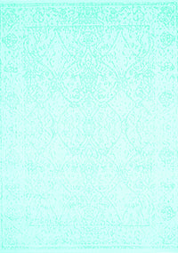 Solid Turquoise Modern Rug, con263turq