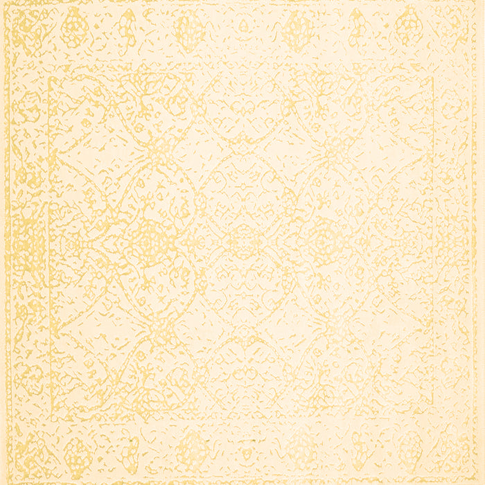 Square Machine Washable Solid Brown Modern Rug, wshcon263brn