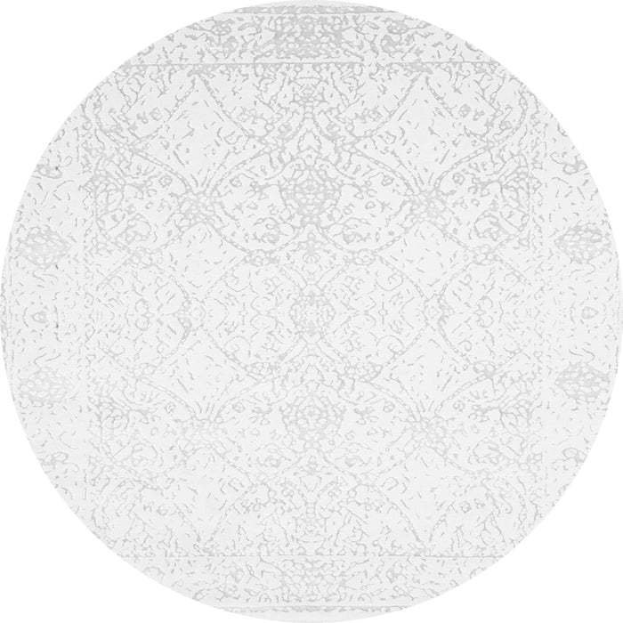 Square Solid Gray Modern Rug, con263gry