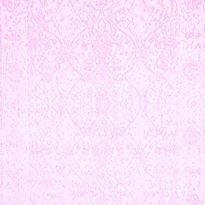 Machine Washable Solid Pink Modern Rug, wshcon263pnk