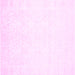 Square Solid Pink Modern Rug, con263pnk