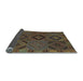 Sideview of Southwestern Light Blue Country Rug, con2640lblu