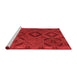 Country Red Washable Rugs