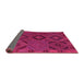 Sideview of Southwestern Pink Country Rug, con2640pnk