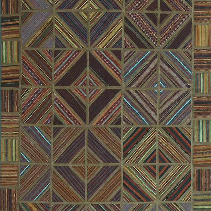 Southwestern Light Blue Country Rug, con2640lblu