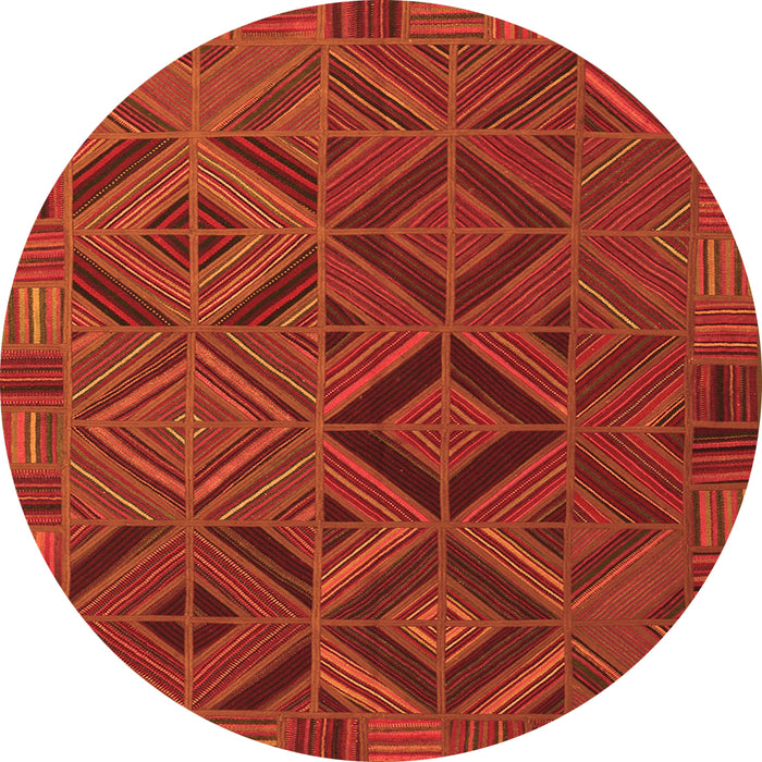 Square Southwestern Orange Country Rug, con2640org