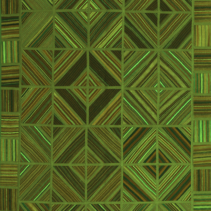 Southwestern Green Country Rug, con2640grn