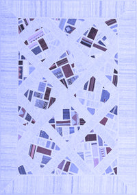 Solid Blue Modern Rug, con2641blu