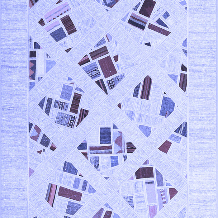 Solid Blue Modern Rug, con2641blu