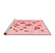 Modern Red Washable Rugs