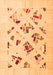 Solid Orange Modern Rug, con2641org