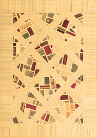 Solid Brown Modern Rug, con2641brn