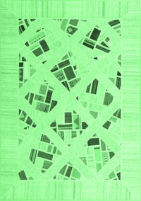 Solid Emerald Green Modern Rug, con2641emgrn