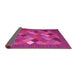 Sideview of Abstract Pink Contemporary Rug, con2642pnk