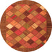 Machine Washable Abstract Orange Contemporary Area Rugs, wshcon2642org