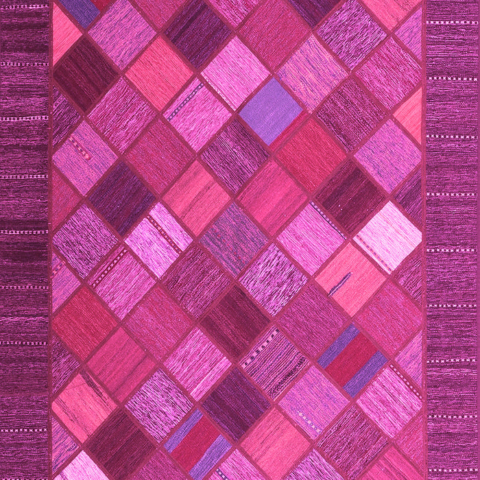 Machine Washable Abstract Pink Contemporary Rug, wshcon2642pnk