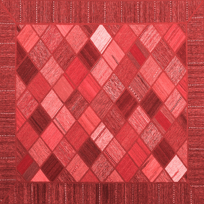 Abstract Red Contemporary Rug, con2642red
