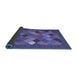 Sideview of Abstract Blue Contemporary Rug, con2642blu