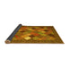 Sideview of Abstract Yellow Contemporary Rug, con2642yw