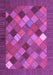 Machine Washable Abstract Purple Contemporary Area Rugs, wshcon2642pur