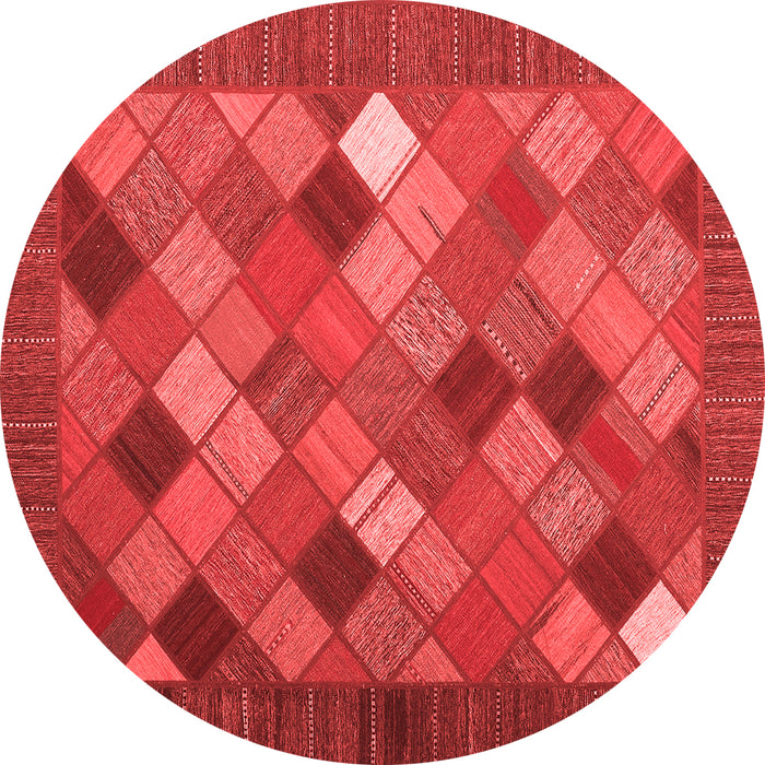 Abstract Red Contemporary Rug, con2642red