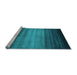 Sideview of Machine Washable Abstract Light Blue Contemporary Rug, wshcon2643lblu