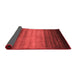 Abstract Red Contemporary Area Rugs