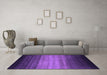 Machine Washable Abstract Purple Contemporary Area Rugs in a Living Room, wshcon2643pur