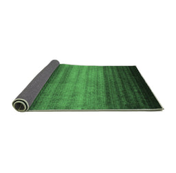 Sideview of Abstract Emerald Green Contemporary Rug, con2643emgrn