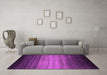 Machine Washable Abstract Pink Contemporary Rug in a Living Room, wshcon2643pnk