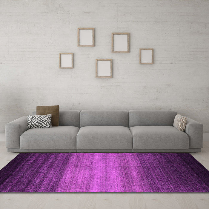 Machine Washable Abstract Pink Contemporary Rug in a Living Room, wshcon2643pnk
