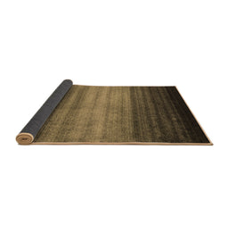 Sideview of Abstract Brown Contemporary Rug, con2643brn