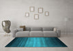 Machine Washable Abstract Light Blue Contemporary Rug in a Living Room, wshcon2643lblu