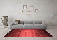 Machine Washable Abstract Red Contemporary Rug, wshcon2643red