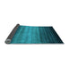 Sideview of Abstract Light Blue Contemporary Rug, con2643lblu