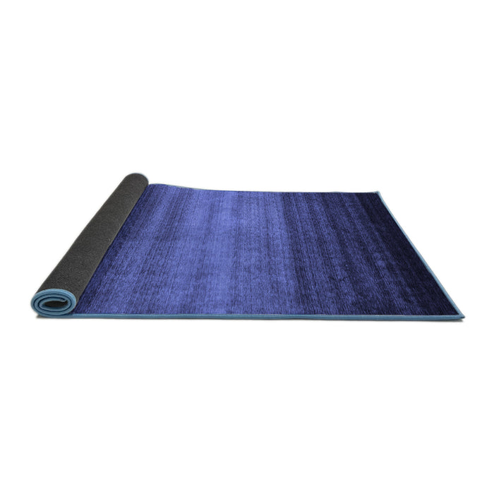 Sideview of Abstract Blue Contemporary Rug, con2643blu