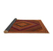 Thickness of Contemporary Mahogany Brown Modern Rug, con2644