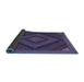 Sideview of Abstract Blue Contemporary Rug, con2644blu