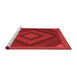 Contemporary Red Washable Rugs