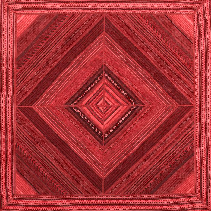 Machine Washable Abstract Red Contemporary Rug, wshcon2644red