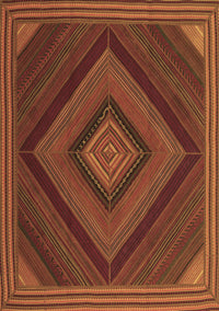 Abstract Brown Contemporary Rug, con2644brn