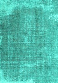 Abstract Turquoise Contemporary Rug, con2645turq