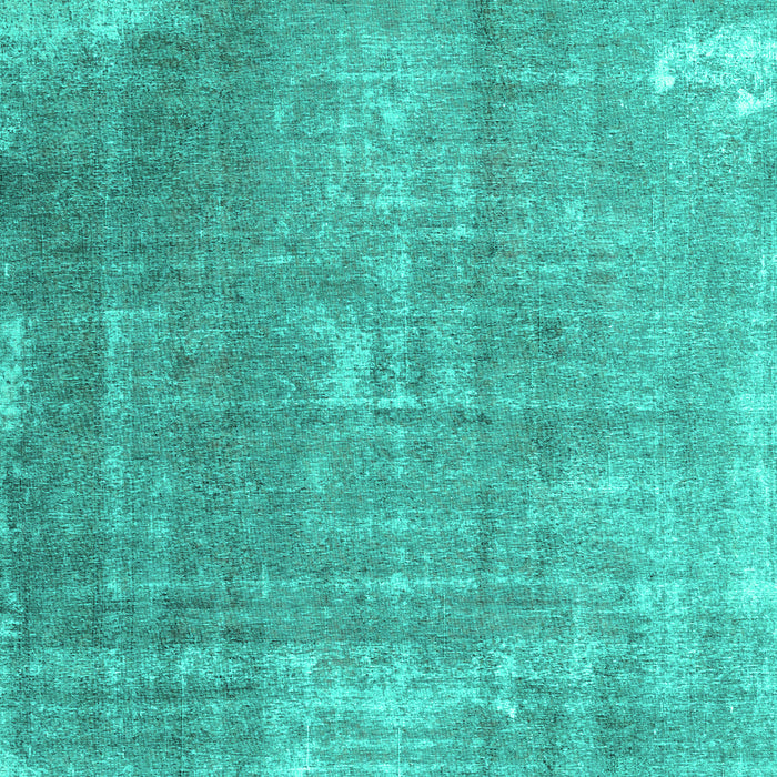 Machine Washable Abstract Turquoise Contemporary Area Rugs, wshcon2645turq