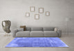 Machine Washable Abstract Blue Contemporary Rug in a Living Room, wshcon2645blu